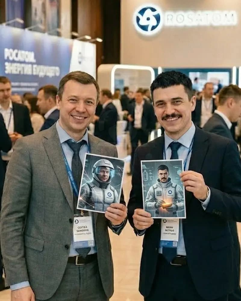 Нейрофотобудка ВидеоШеф на корпоративе - AI-съёмка гостей на конференции