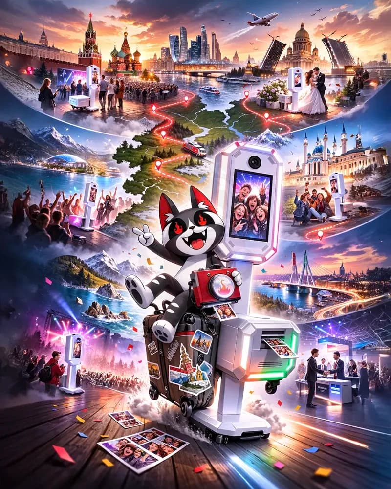 Выездная нейрофотобудка ВидеоШеф - работаем по всей России