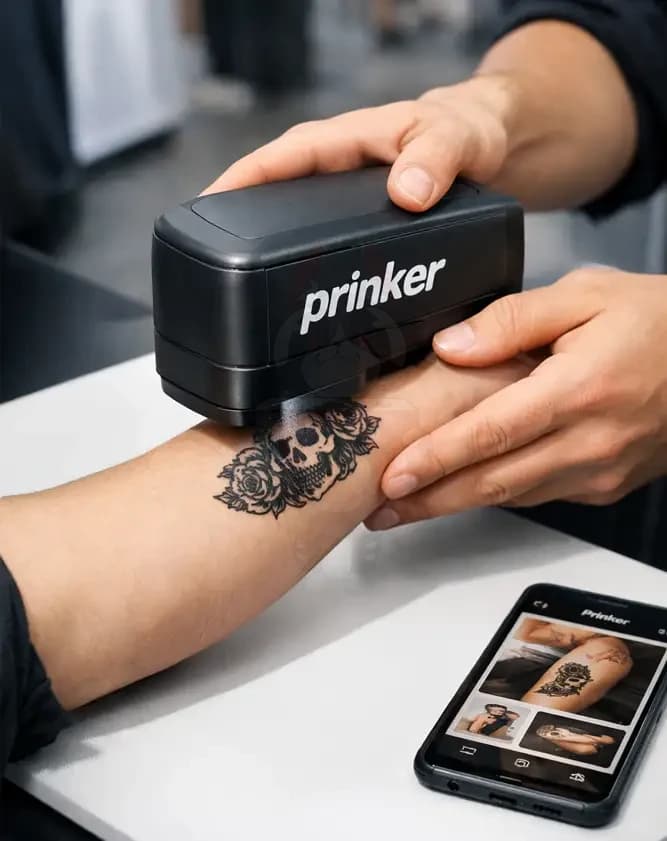 Тату-принтер Prinker S, устройство для временных татуировок