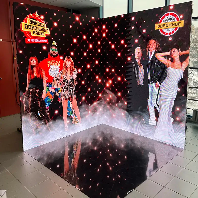 Фотосессия на фоне светодиодного экрана