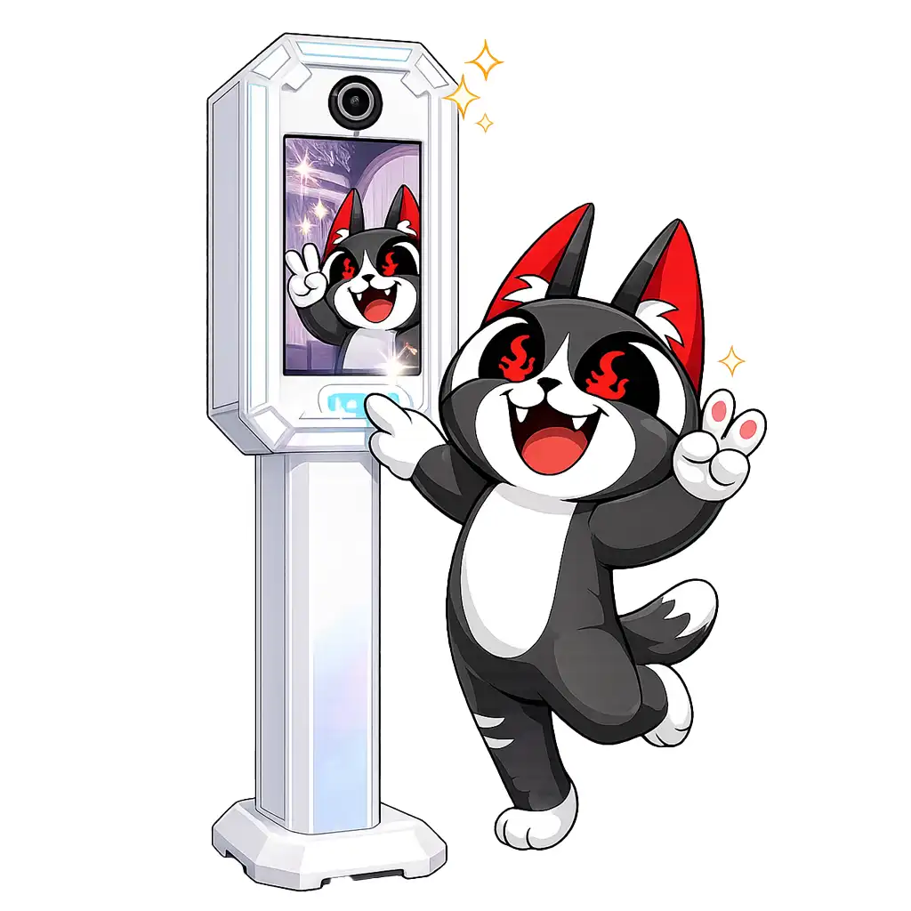 Маскот ВидеоШеф с фотостойкой MixUp