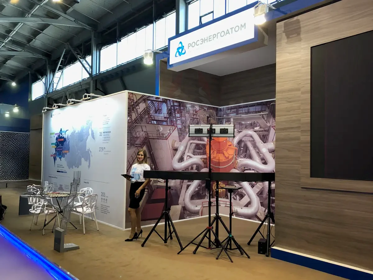 Фотозона Bullet Time на стенде Росэнергоатома на WorldSkills Hi-Tech 2018 в Екатеринбурге