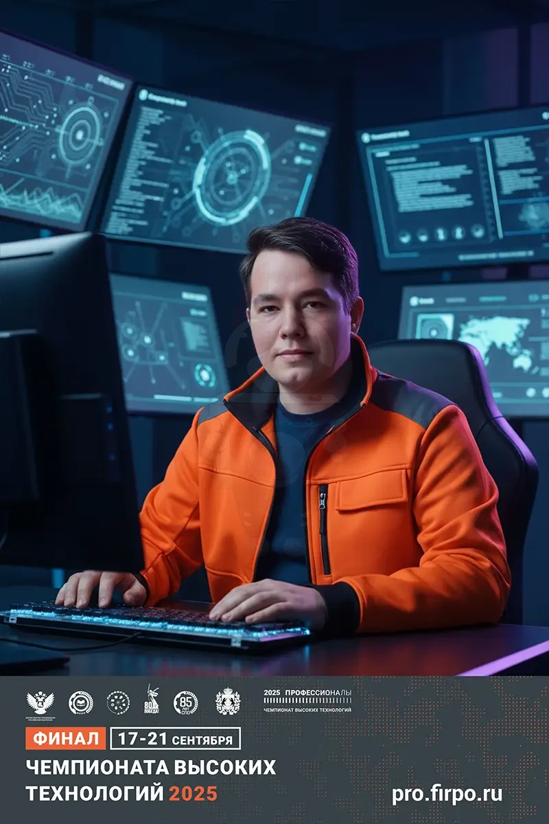 Результат нейросети: участник в центре управления, направление кибербезопасность