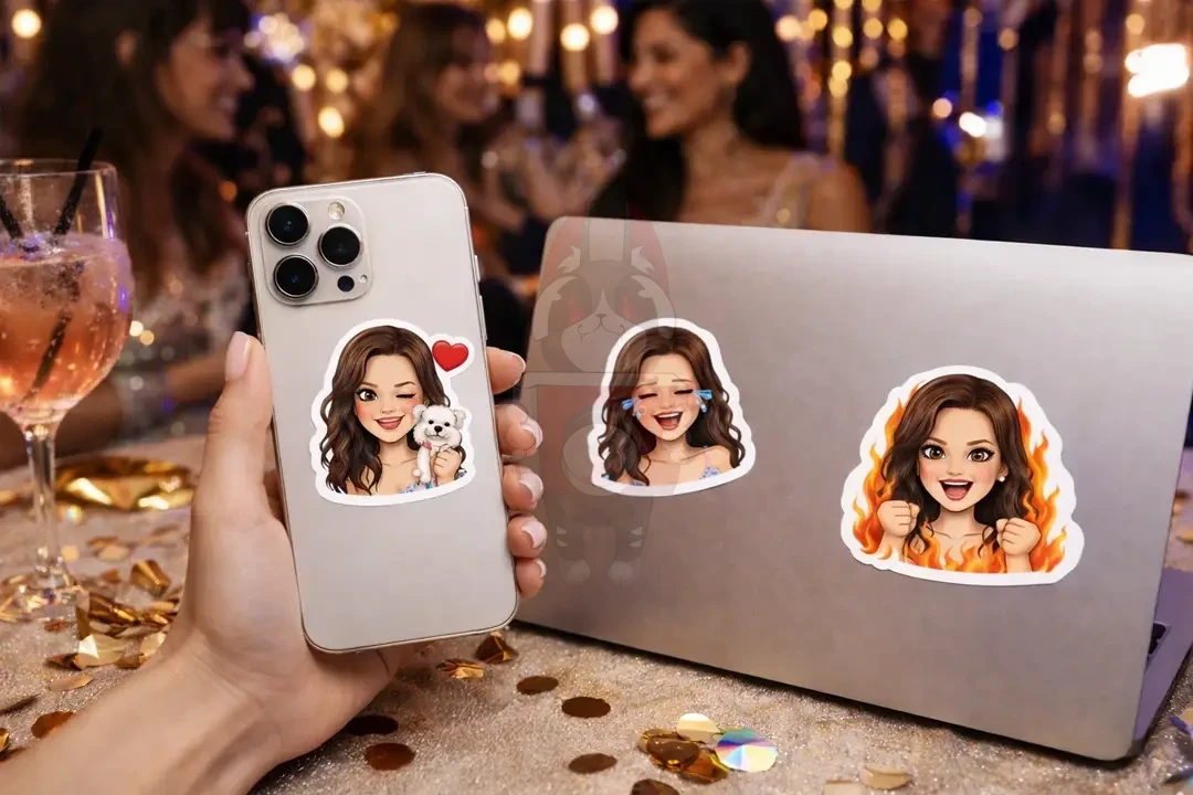 Гости забирают персональные стикеры ВидеоШеф с собой