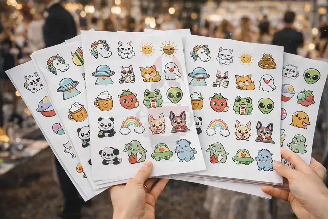 Типичные готовые стикеры без персонализации