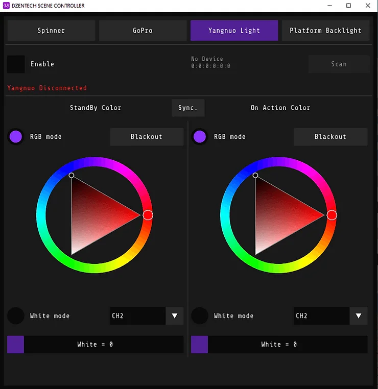 Scene Controller: подключение Spinner