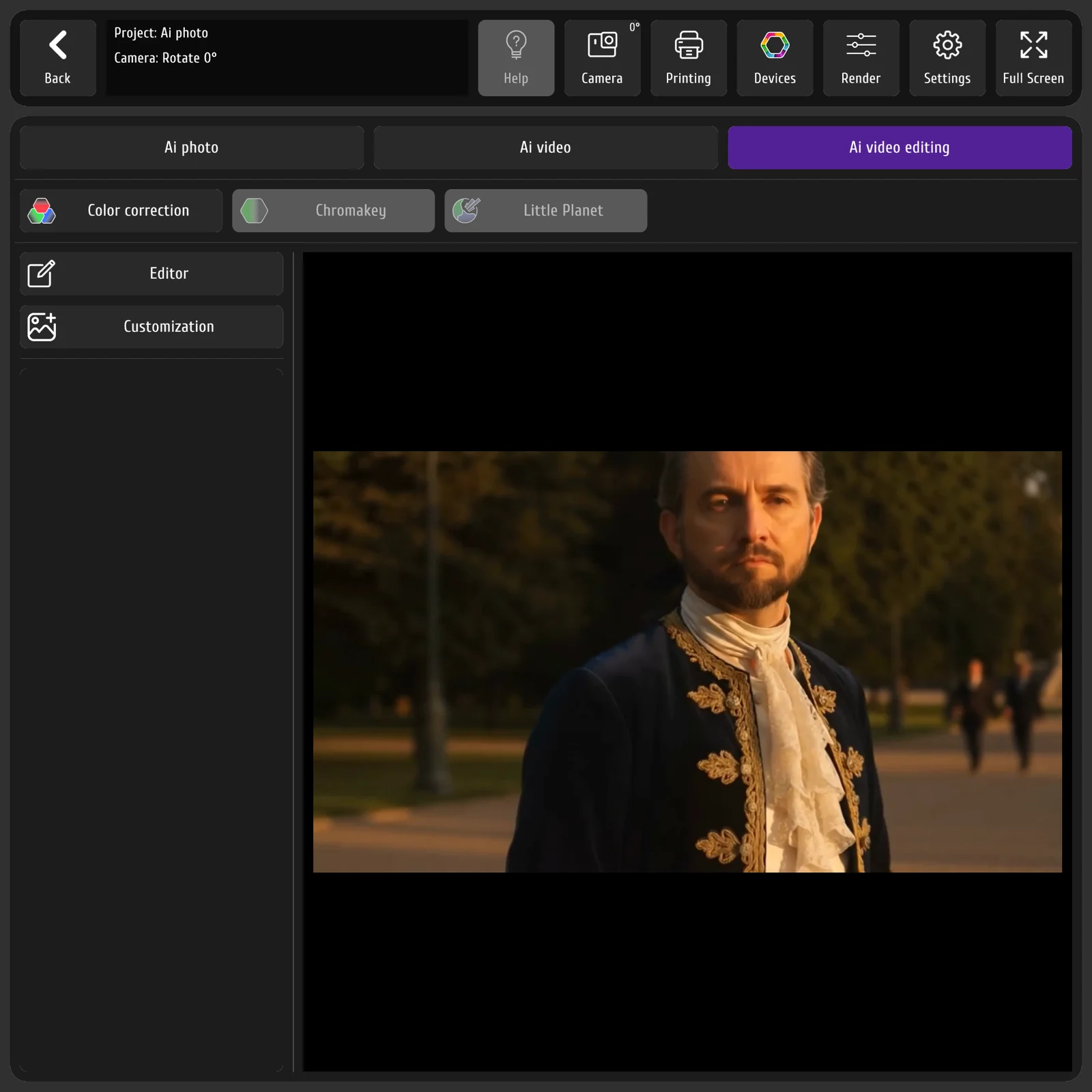 Редактор нейросетевых видеошаблонов в MixUp App