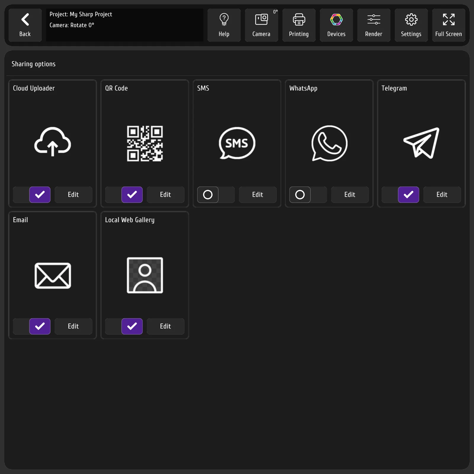 Способы отправки фотографий гостям в MixUp App